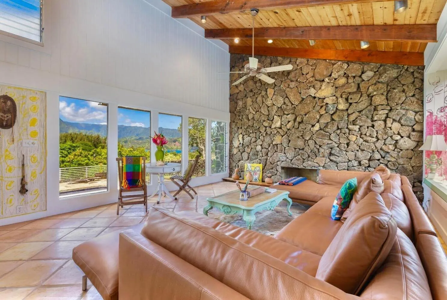 Boho Paradise, Mountain And Ocean Views, Private Pool, Ac, Beach Gear Princeville 0*,