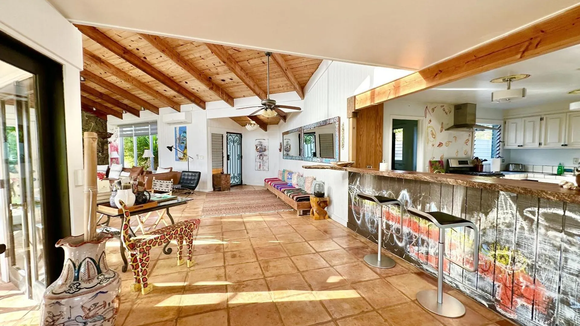 Boho Paradise, Mountain And Ocean Views, Private Pool, Ac, Beach Gear Princeville Σπίτι διακοπών